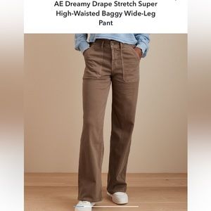 AE Dreamy Drape Stretch Super High-Waisted Baggy Wide-Leg
Pant